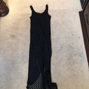 Black lace sun dress